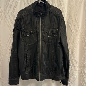 Affliction leatherlike jacket